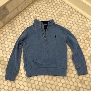 Kids Polo Ralph Lauren 1/4 zip pullover blue 4/4T